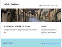 Tablet Screenshot of infinitedecisions.com